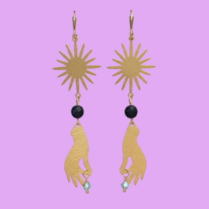 Catch a Falling Star Statement Earrings