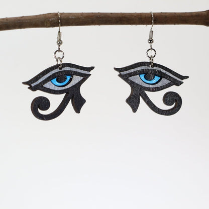 Eye of Horus Dangle Earrings - - Cate&