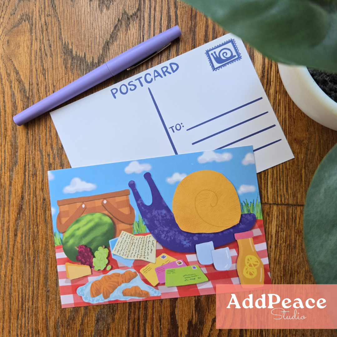 Snail Mail Illustrated Postcard Set | 12 Bookish &amp; Whimsical Postcards