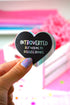 Heart-shaped sticker with &