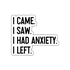Sticker with text &