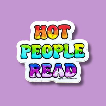 A die-cut sticker with the phrase &