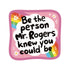 Motivational quote graphic with colorful border and text &