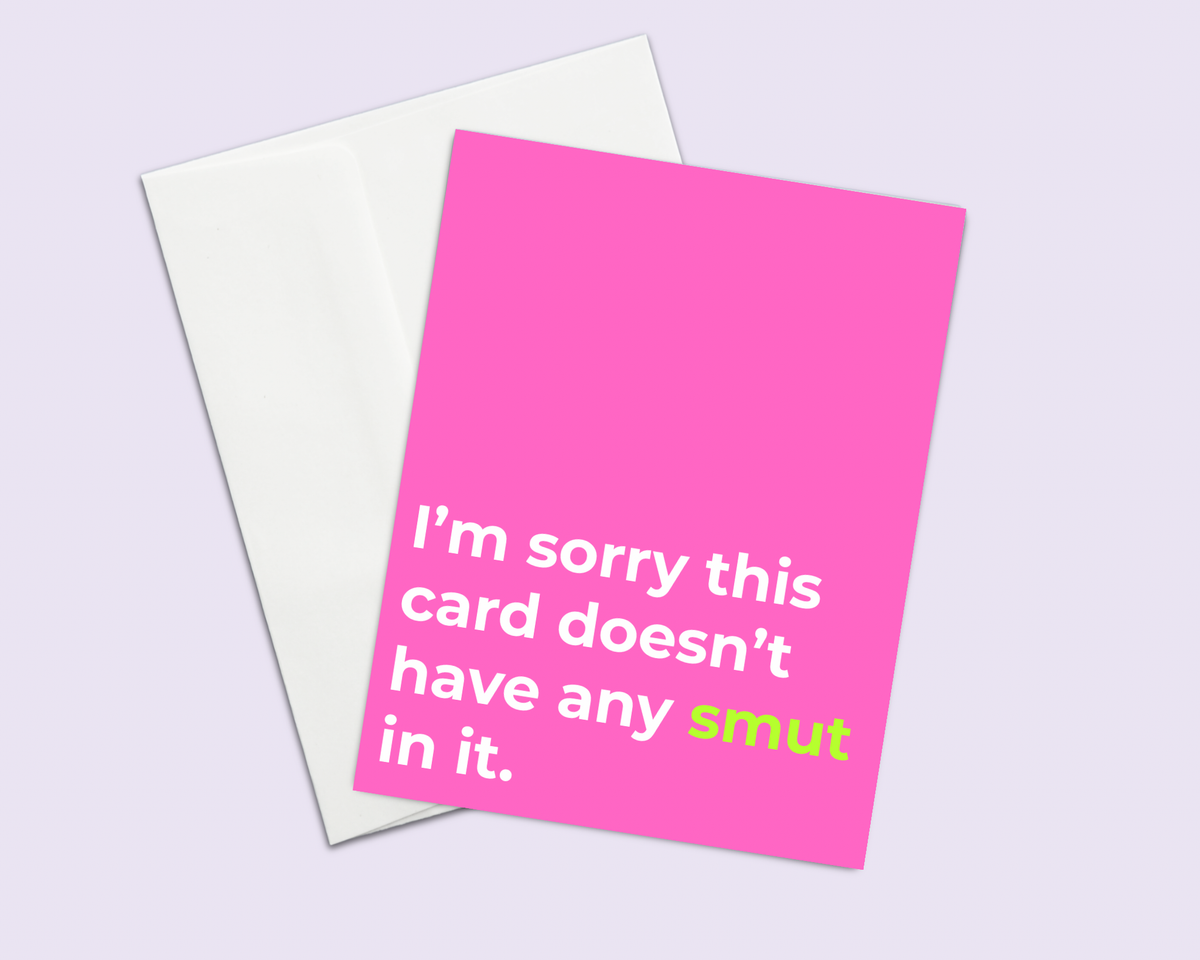 Funny Smut Reader Greeting Card | Spicy Romance Book Lover Gift