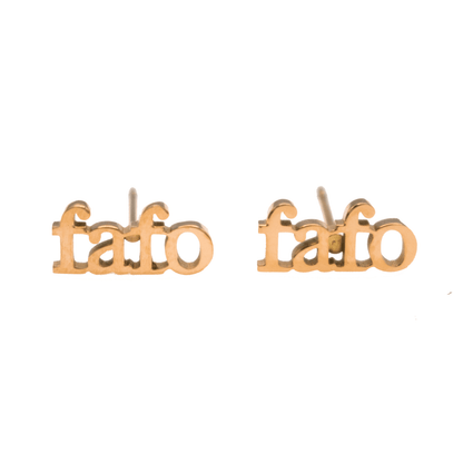 FAFO Acronym Earring Set - Babe co.