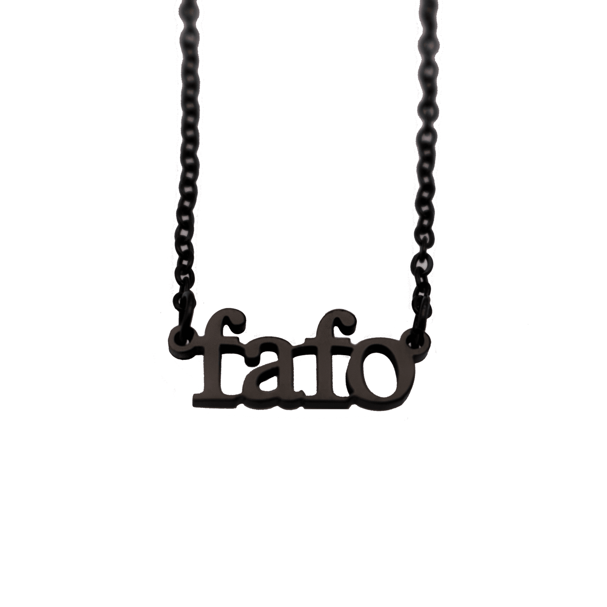 FAFO Acronym Cutout Necklace *pre-order* - Babe co.