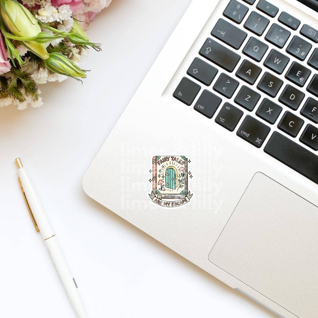 Fairy Tales Are My Escape Sticker | Fantasy Reader Sticker