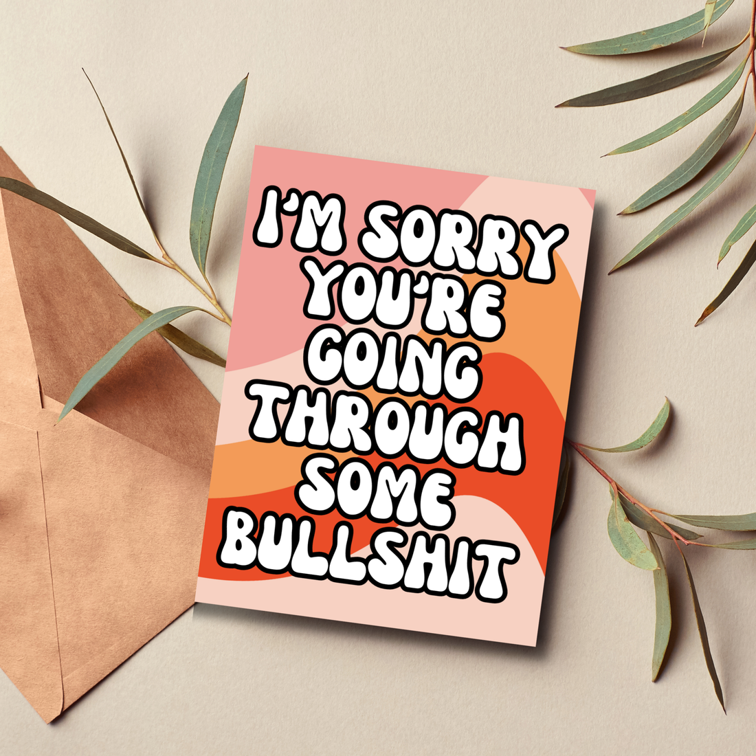 Card with text &