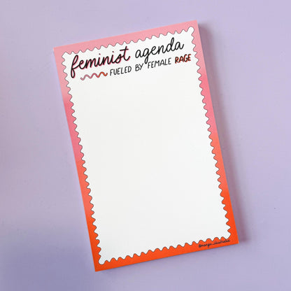 Feminist agenda notepad - MangoIllustrated - Notepad