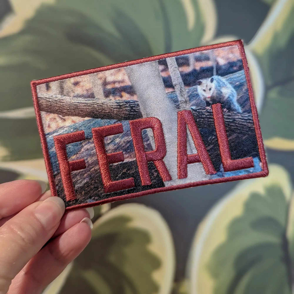 Feral iron-on patch