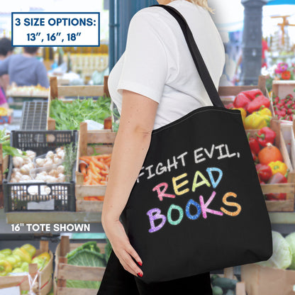 fight-evil-read-books-colorful-tote-bag-literary-accessory-bookish-gift-library-bag-teacher-gift-16