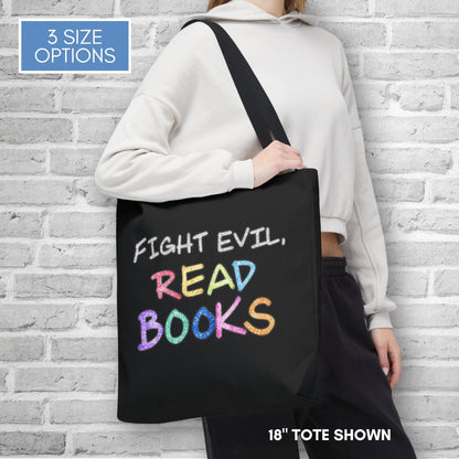 fight-evil-read-books-colorful-tote-bag-literary-accessory-bookish-gift-library-bag-teacher-gift-18