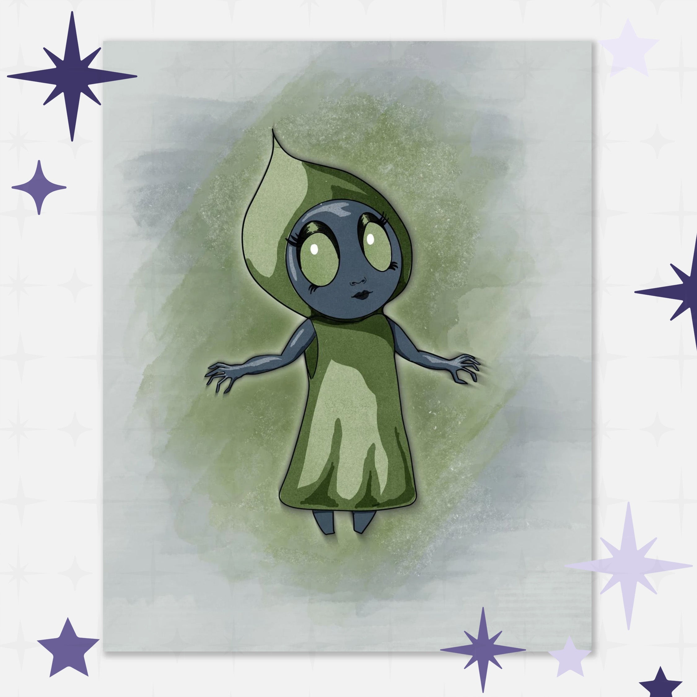 Little Flatwoods Monster Art Print