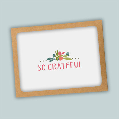 Pretty Floral Folded Note Cards | Boxed Set of 8