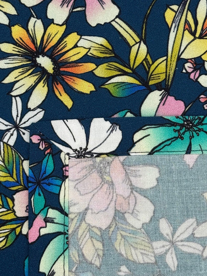 100% Cotton Napkins - Set of 2 - Floral