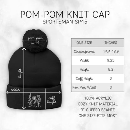 foxglove-daisy-tulip-pom-pom-knit-cap-embroidered-subtle-fdt-flowers-winter-hat-beanie-size-chart