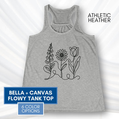 foxglove-daisy-tulip-racerback-tank-top-womens-flowy-summer-workout-shirt-subtle-fdt-flowers-anti-trump-no-words-athletic-heather