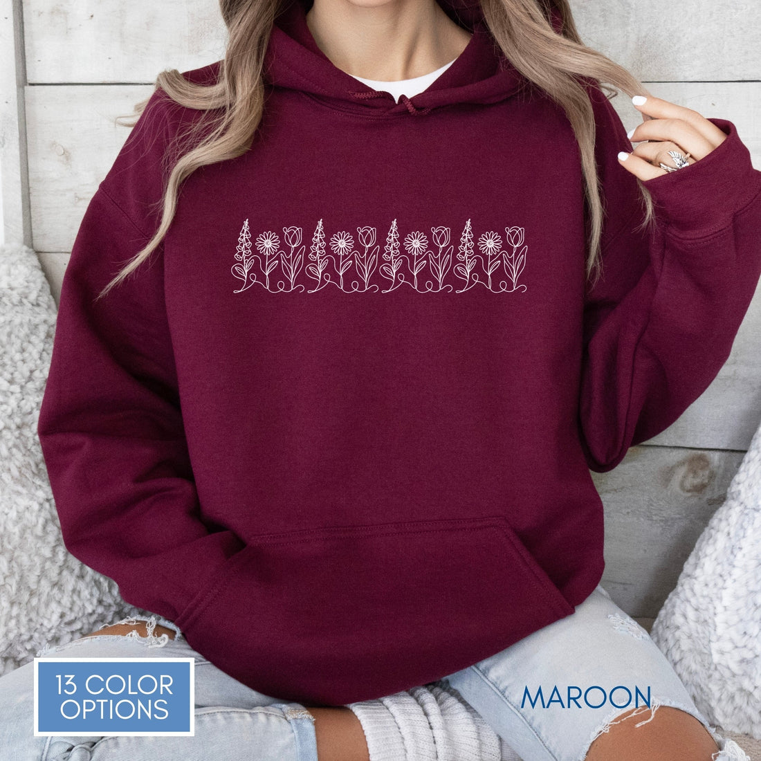 foxglove-daisy-tulip-unisex-hooded-sweatshirt-subtle-fdt-flowers-anti-trump-hoodie-fuck-trump-floral-apparel-maroon