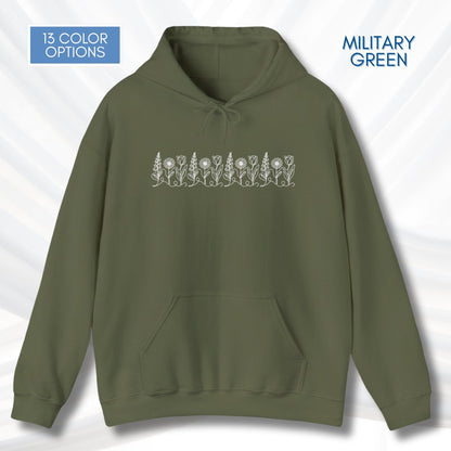 foxglove-daisy-tulip-unisex-hooded-sweatshirt-subtle-fdt-flowers-anti-trump-hoodie-fuck-trump-floral-apparel-military-green