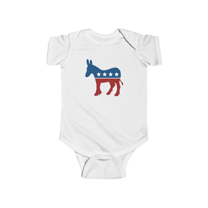 Democrat Donkey Baby Bodysuit - Resistance Nation