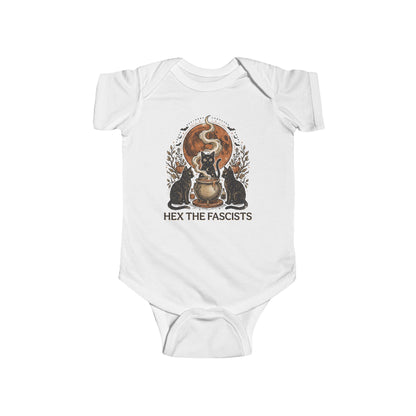 Hex The Fascists Baby Bodysuit - Resistance Nation