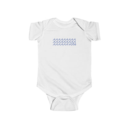 Blue Wave Vote Baby Bodysuit - Resistance Nation