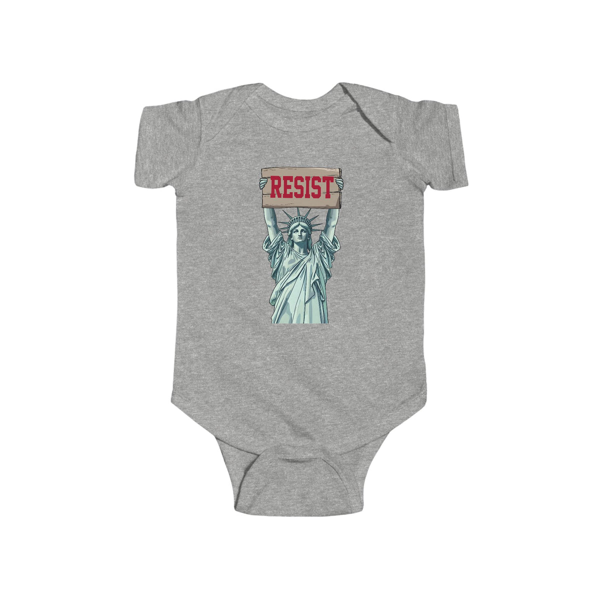 Statue Of Liberty Resist Baby Bodysuit - Resistance Nation
