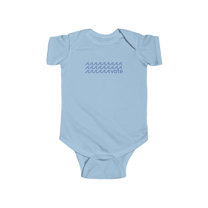 Blue Wave Vote Baby Bodysuit - Resistance Nation