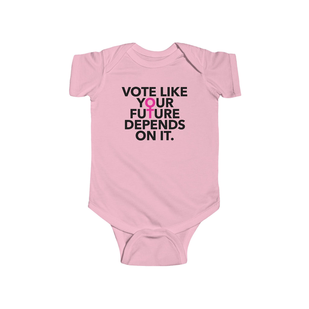 Vote Like Your Future Depends On It Baby Bodysuit - Resistance Nation