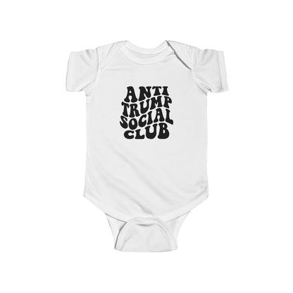Anti Trump Social Club Baby Bodysuit - Resistance Nation