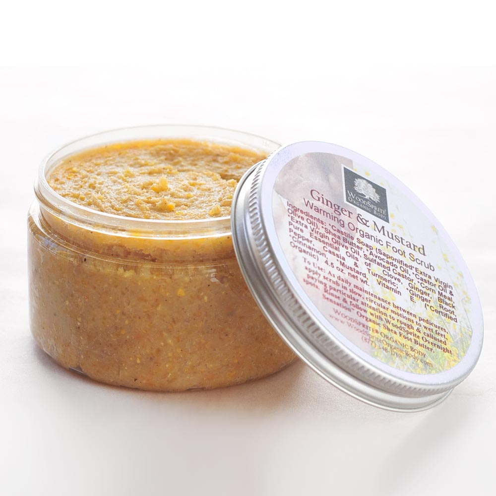 Ginger &amp; Mustard Warming Organic Foot Scrub