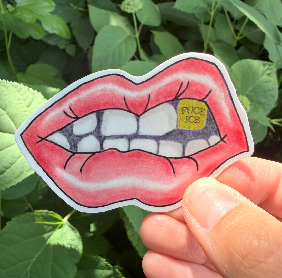 Fuck Ice Gold Tooth Sticker