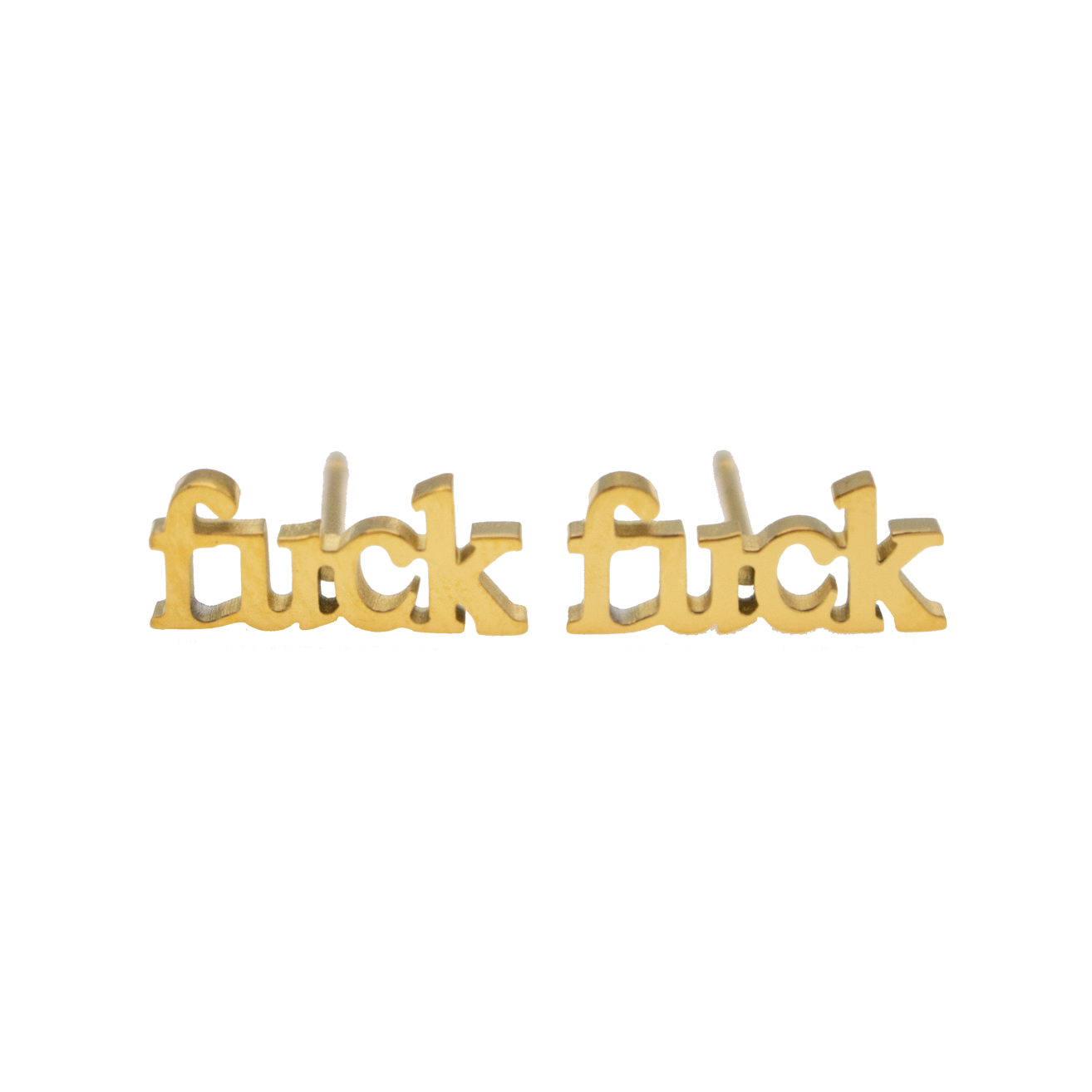 Fuck Earring Sets - Metal Marvels - Bold mantras for bold women.