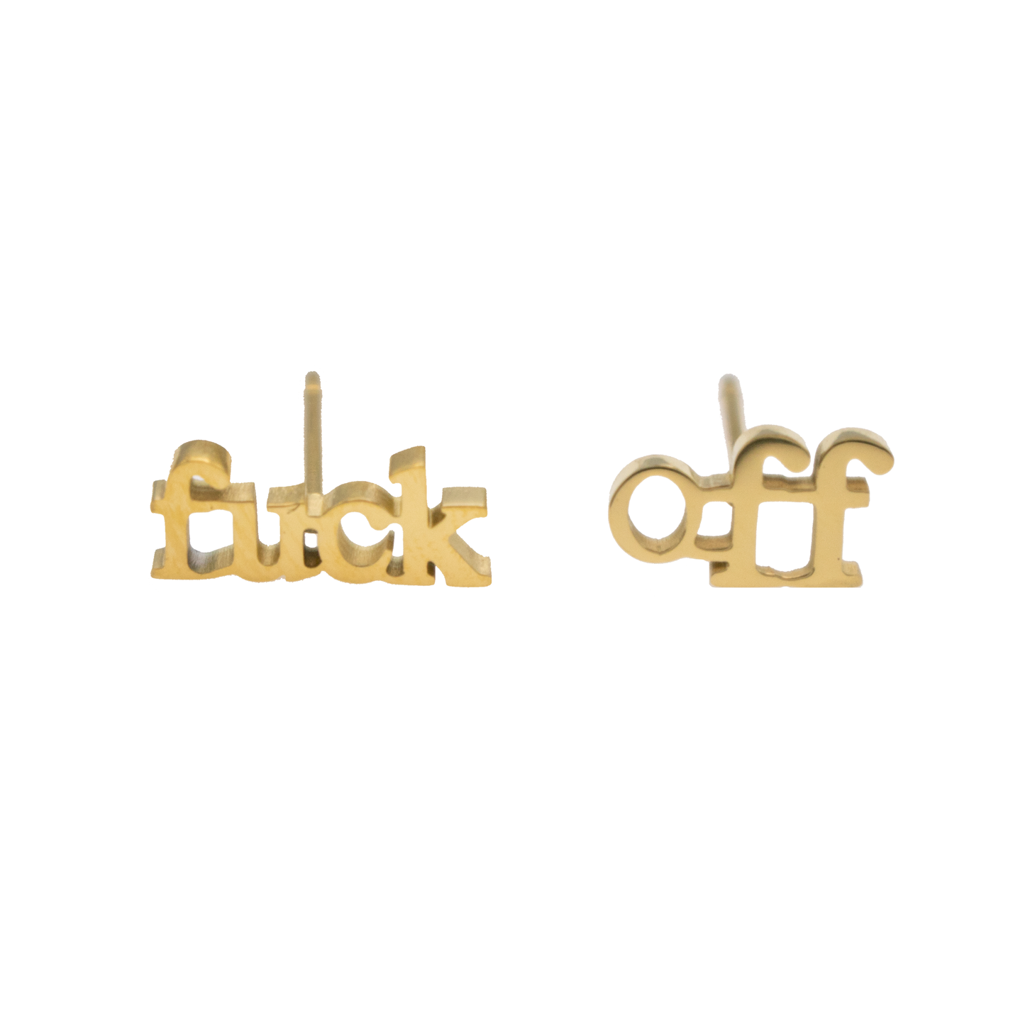 Fuck Earring Sets - Metal Marvels - Bold mantras for bold women.