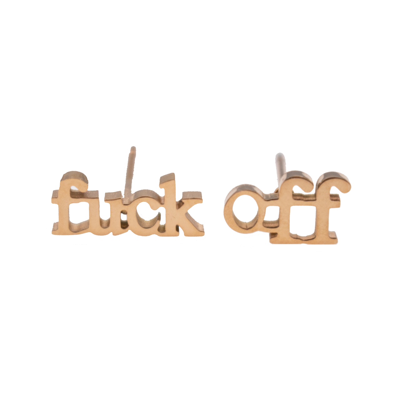Fuck Earring Sets - Metal Marvels - Bold mantras for bold women.