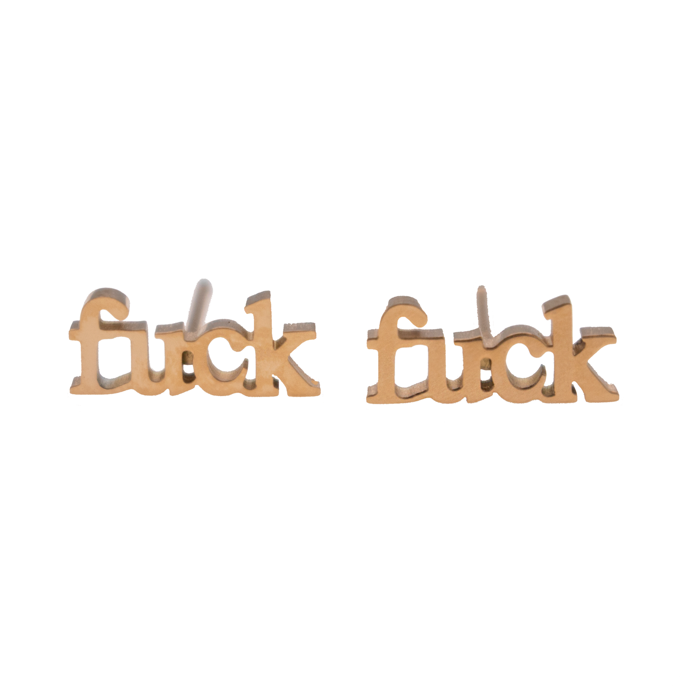 Fuck Earring Sets - Metal Marvels - Bold mantras for bold women.