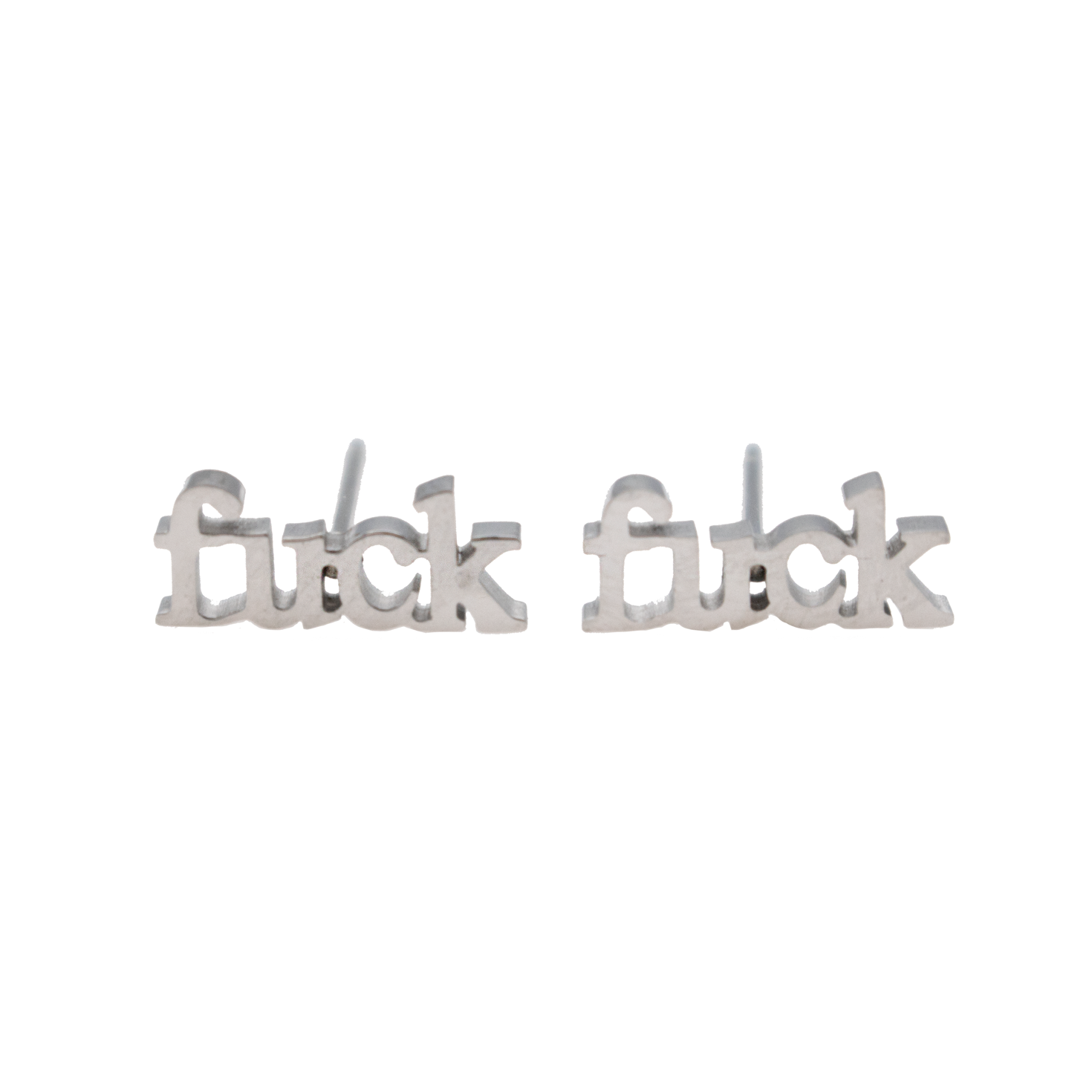 Fuck Earring Sets - Metal Marvels - Bold mantras for bold women.