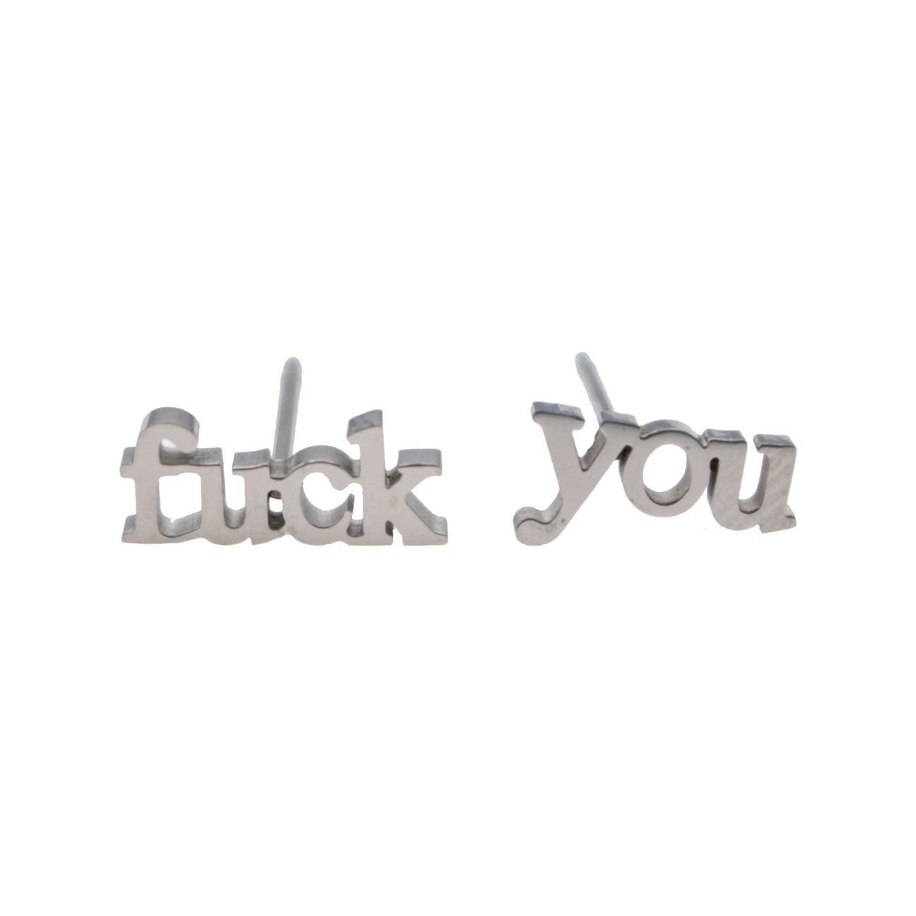 Fuck Earring Sets - Metal Marvels - Bold mantras for bold women.