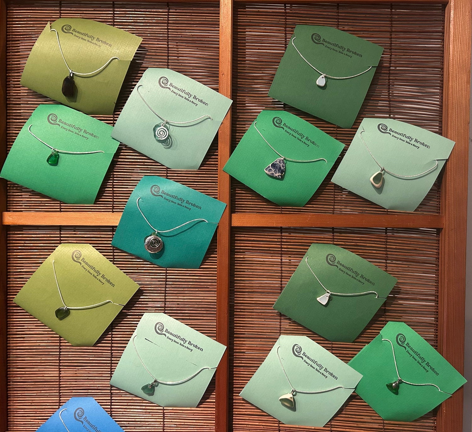 Beautifully Broken Sea Glass, Pottery &amp; Stone Necklaces