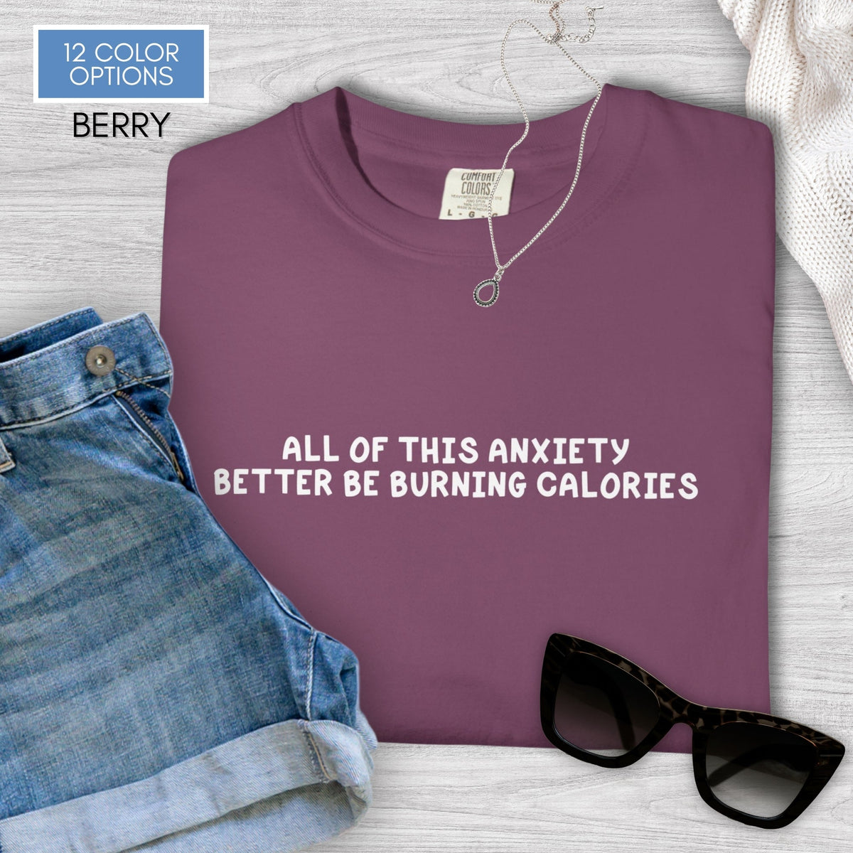 funny-anxiety-unisex-tshirt-unhinged-mental-health-graphic-tee-comfort-colors-berry