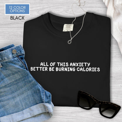 funny-anxiety-unisex-tshirt-unhinged-mental-health-graphic-tee-comfort-colors-black