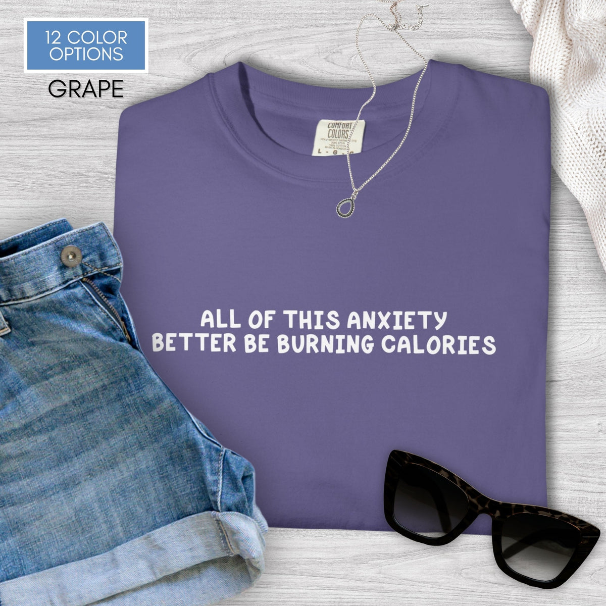 funny-anxiety-unisex-tshirt-unhinged-mental-health-graphic-tee-comfort-colors-grape