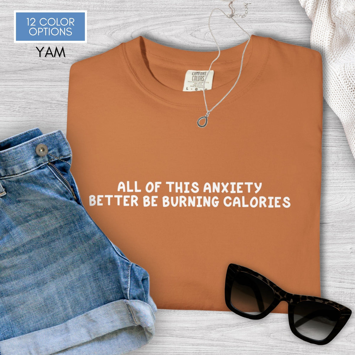 funny-anxiety-unisex-tshirt-unhinged-mental-health-graphic-tee-comfort-colors-yam