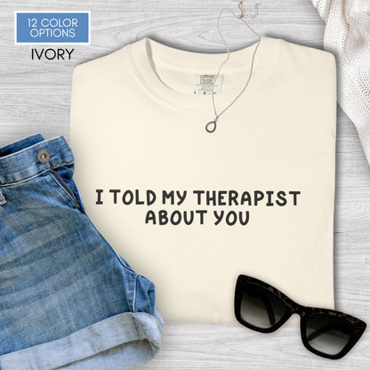 funny-mental-health-unisex-tshirt-unhinged-therapy-humor-graphic-tee-comfort-colors-ivory
