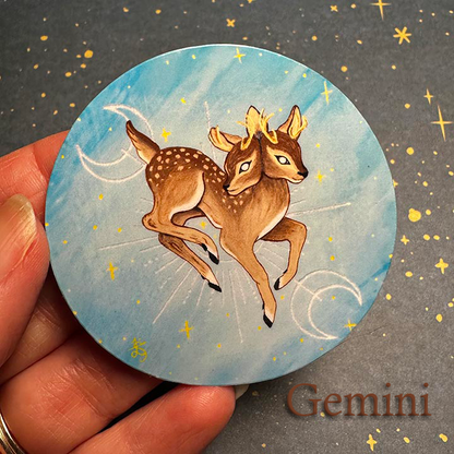 Zodiac Stickers, handpainted decals