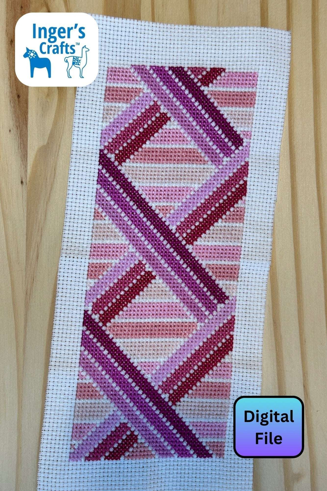 Geometric Bookmark - Pink
