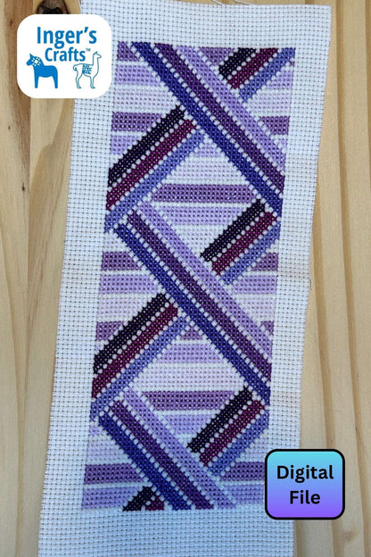 Geometric Bookmark - Purple