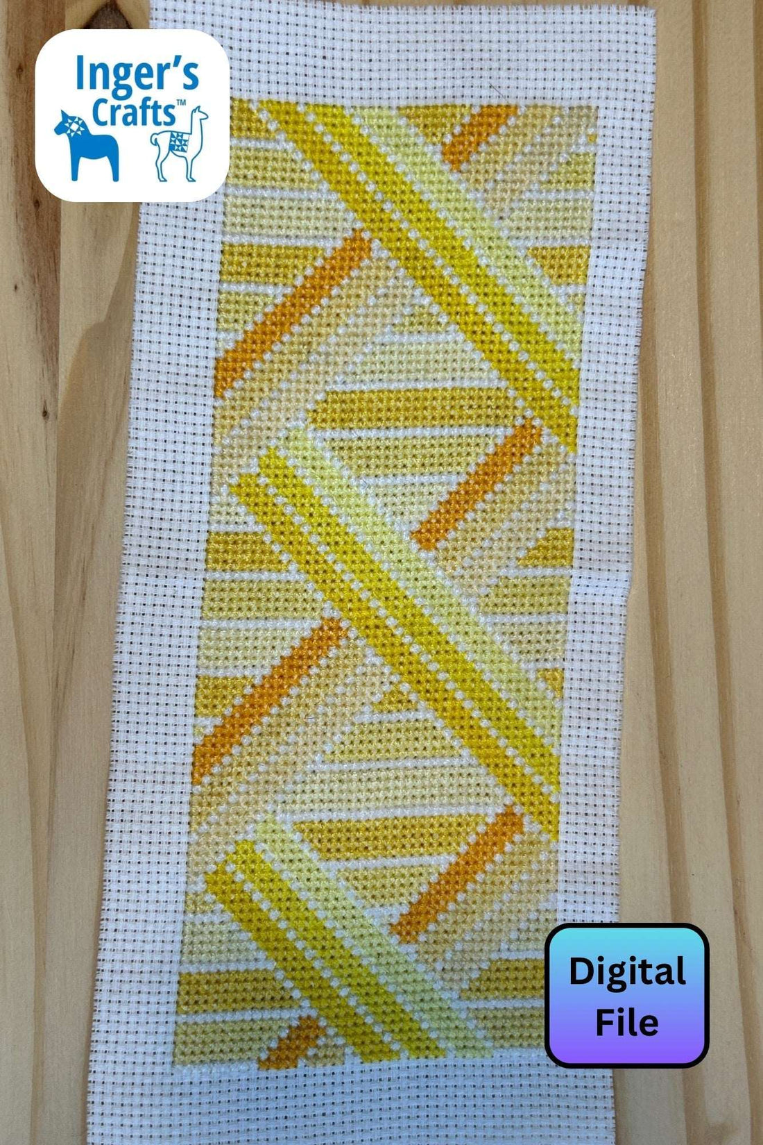 Geometric Bookmark - Yellow