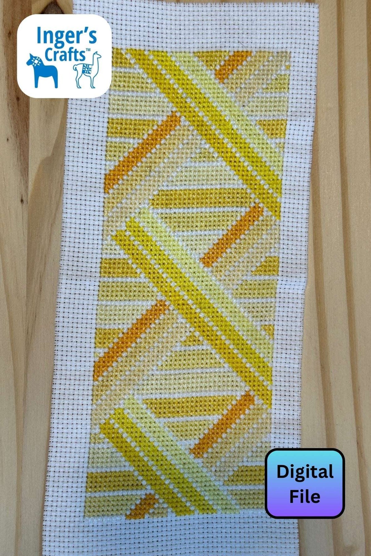 Geometric Bookmark - Yellow