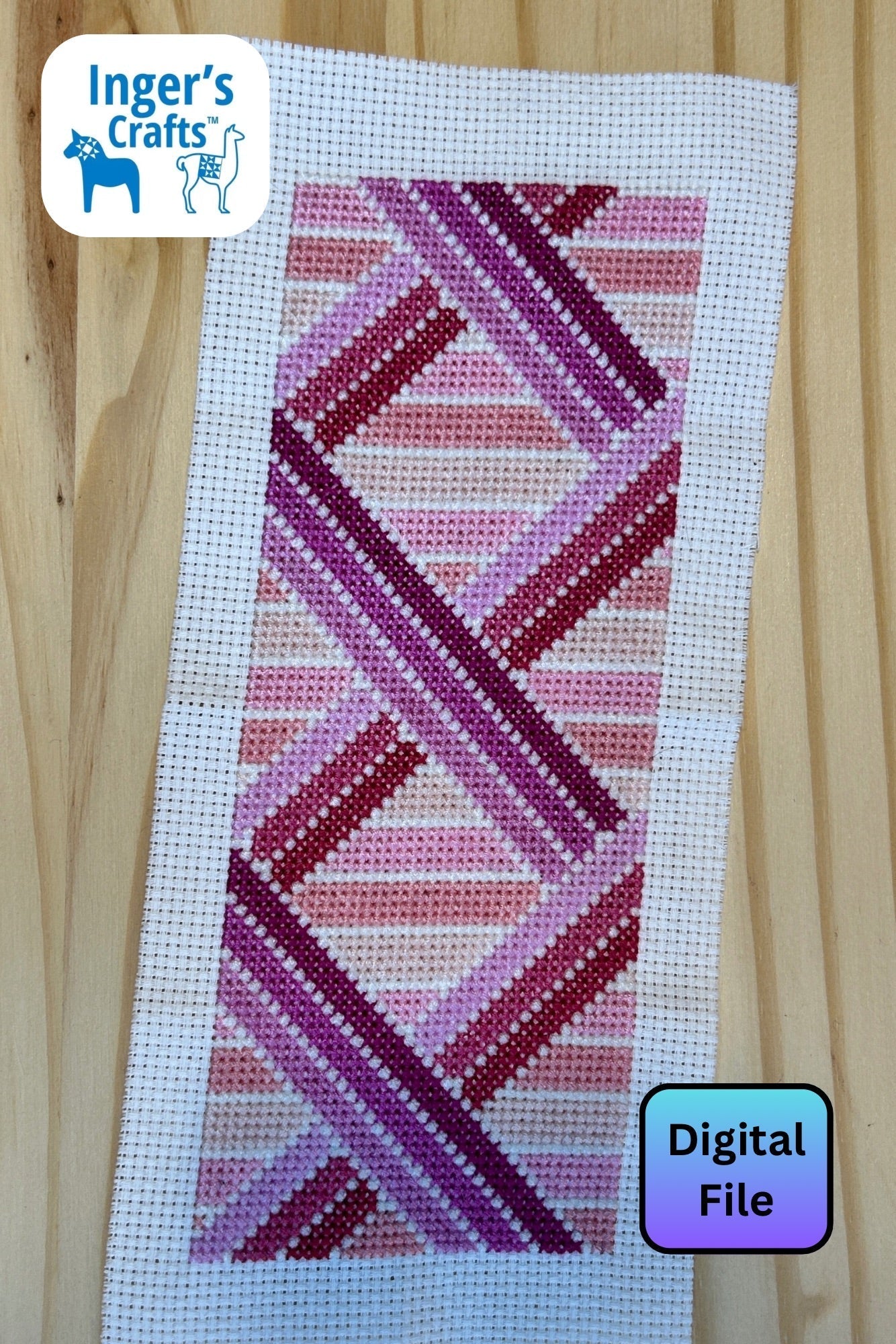 Geometric Bookmark - Pink